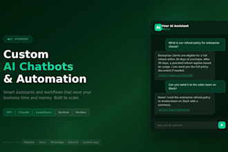 build an ai chatbot for your business