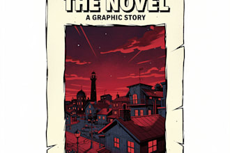 create a comic cover page design illustration