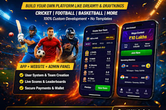 develop fantasy sport app, fantasy football app, bookmake ,contest ap sports app