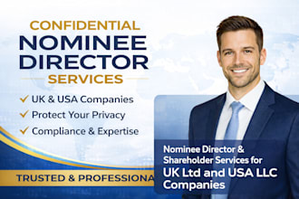 provide nominee director and shareholder services for UK and USA companies