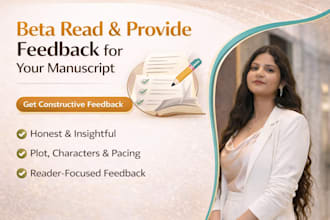 beta read and provide feedback for your manuscript