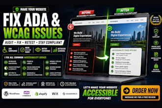 fix ada wcag accessibility compliance audit issues on your website
