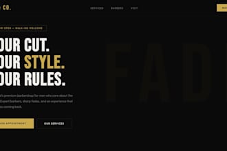 design your website tailored to your needs