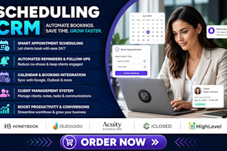 setup scheduling dubsado honeybook calendly acuity vagaro iclosed monday CRM