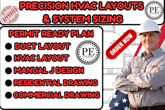 usa city residential,commercial drawings for duct,hvac layout,manual j design