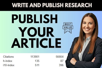 help, edit, format and publish your research article with your name