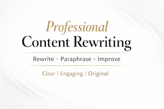 rewrite, paraphrase and expand your content clearly
