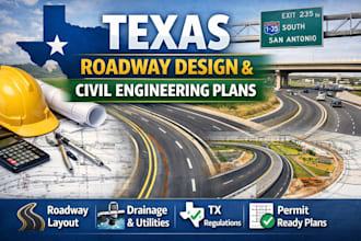 texas roadway design and civil engineering plans