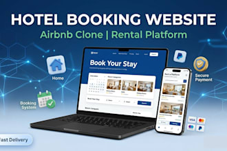 setup a vacation rental website, property management website, hotel booking