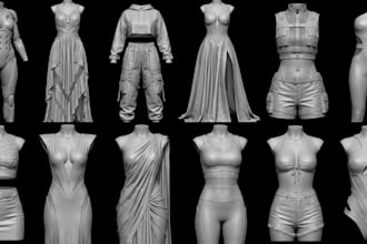 create custom 3d clothing for vrchat, sims 4 and second life avatars
