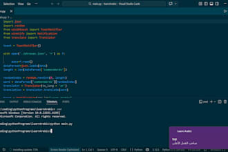 do coding assignments, apps, scripts, and game development in cpp, python