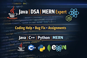 help you with coding assignments in java python