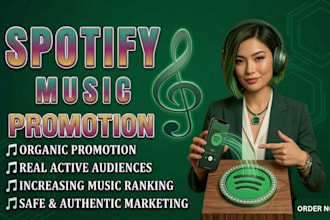 do spotify promotion for organic growth with real listeners