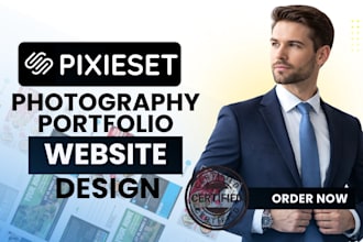 design photography portfolio and client gallery on pixieset or squarespace