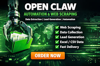 set up open claw, automate tasks with open claw, and provide custom open claw
