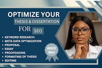 seo thesis  proofread, edit and format your thesis dissertation, proposal, essay