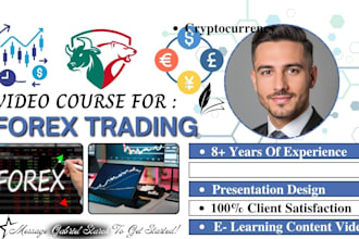 create crypto and forex video course, trading video, presentation slides