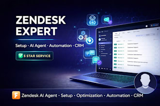 setup zendesk ai agent automate helpdesk crm freshdesk zapier  configure support