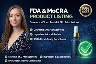do your fda mocra cosmetic product listing on cosmetics direct