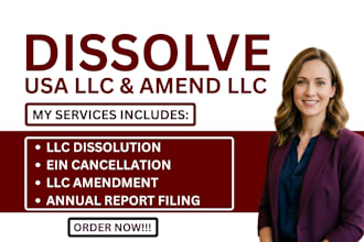 dissolve US llc wyoming, delaware, new mexico close  ein and reinstate llc, ein