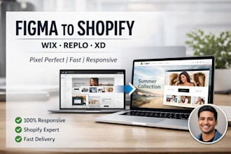 convert your figma to shopify, figma to replo, figma to wix, xd, customize theme