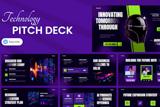design tech startup pitch deck powerpoint presentation design for saas product