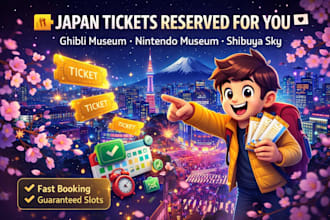 reserve ghibli museum, nintendo museum and shibuya sky tickets