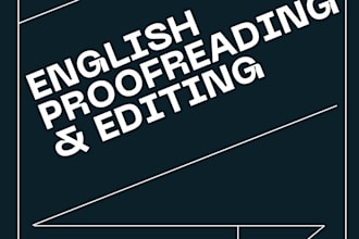 proofread and edit your english text like a native speaker