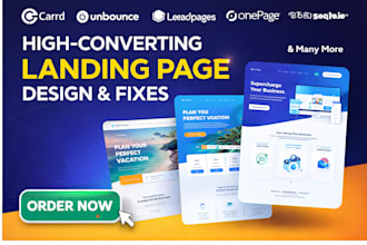 design fix landing website with carrd unbounce onepage system io leadpage zoho