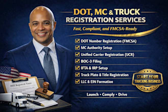 set up dot, mc authority, and truck registration fast