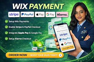 do wix payment, stripe, paypal, google pay, klarna, apple pay, website checkout
