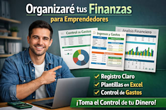organizaré tus finanzas y crearé un control de gastos claro y simple
