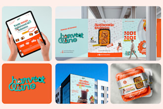 premium brand identity for restaurants and food businesses, brand kits design