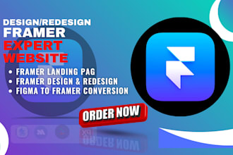 design redesign framer website framer landing page  develop framer expert