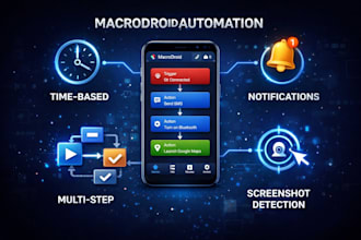 create macrodroid automation scripts for any android app task