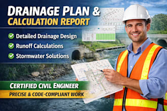provide drainage plan and drainage calculation report