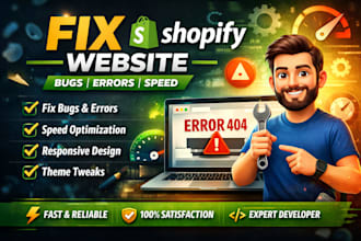 fix your shopify website