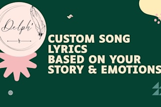 write custom song lyrics based on your story or emotions