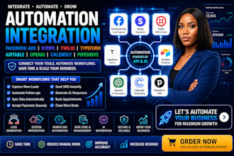 integrate facebook ad stripe twilio typeform airtable open ai calendly pipedrive