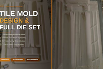 design and implement rooftile molds for ceramic press