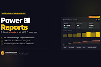 build power bi reports accelerated by claude ai via mcp connectors
