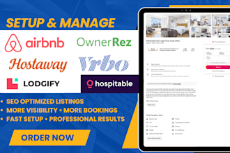setup listing on ownerrez hostaway smoobu guesty lodgify hospitable airbnb