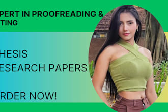 edit and proofread thesis, dissertation