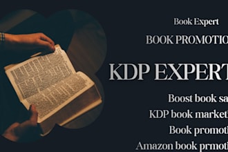 professionally promote your book, increase visibility on amazon KDP