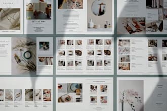 design product catalog, linesheet for wholesale jewelry accessories brands