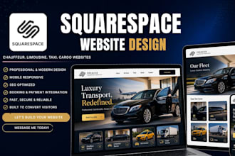 design chauffeur limousine taxi and cargo website for your business