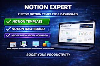 notion template design notion dashboard website expert notion virtual assistant