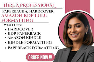do kindle formatting paperback hardcover formatting for amozon kdp lulu