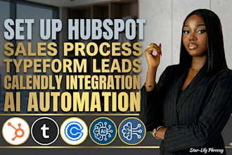 set up hubspot sales process typeform leads calendly integration ai automation