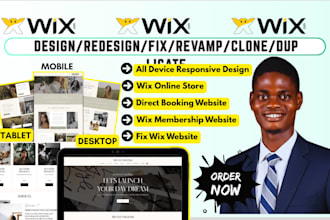 fix wix issue,build wix membership,wix booking website,portfolio online store
